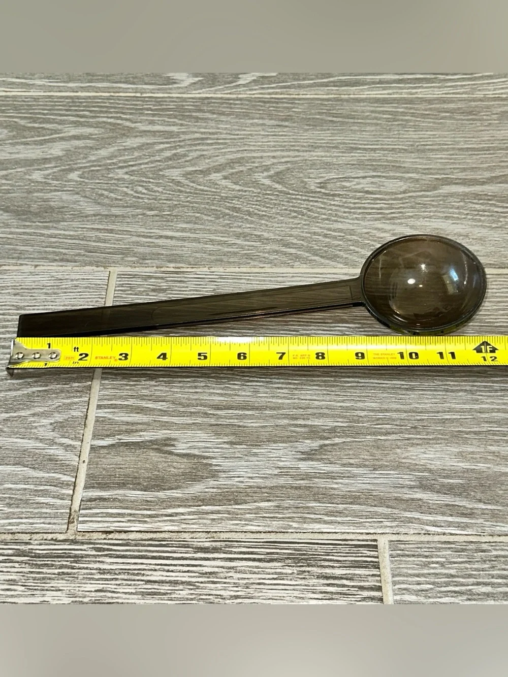Dansk Designs Gunnar Cyren Smoke Brown Acrylic Serving Spoon Vintage 70s MCM